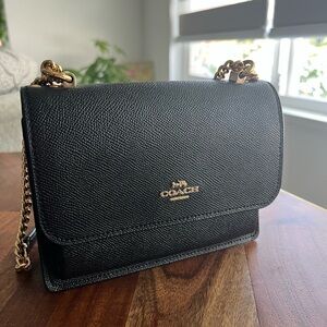 Coach Black Leather Crossbody Bag